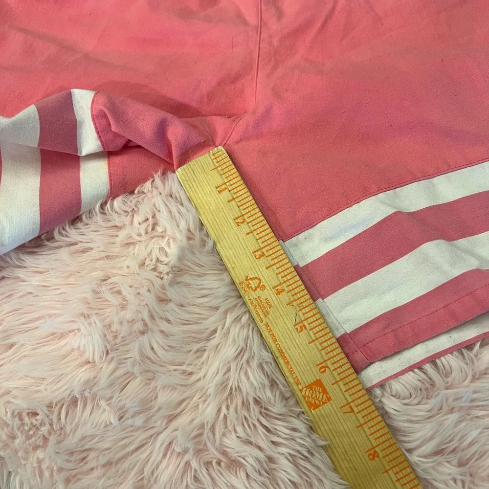 Victoria Harbor Vintage 80s 90s Pink White Stripe Pull On Shorts Sz M As‎ Is